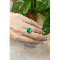 6.70 Ct. Emerald from Colombia Life Style