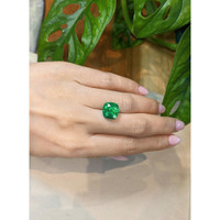 6.70 Ct. Emerald from Colombia Life Style