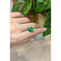 6.70 Ct. Emerald from Colombia Life Style