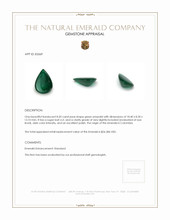 8.20 Ct. Cabochon Emerald from Colombia Appraisal