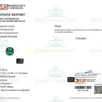 15.10 Ct. Emerald from Colombia Scan Report