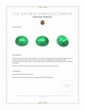 25.50 Ct. Cabochon Emerald from Colombia Appraisal