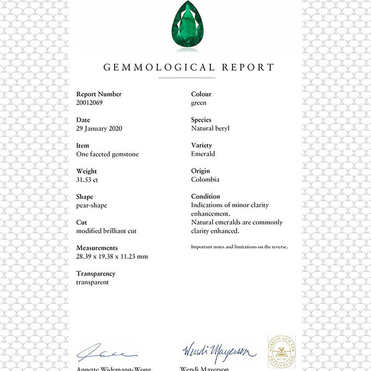 31.46 Ct. Emerald from Colombia