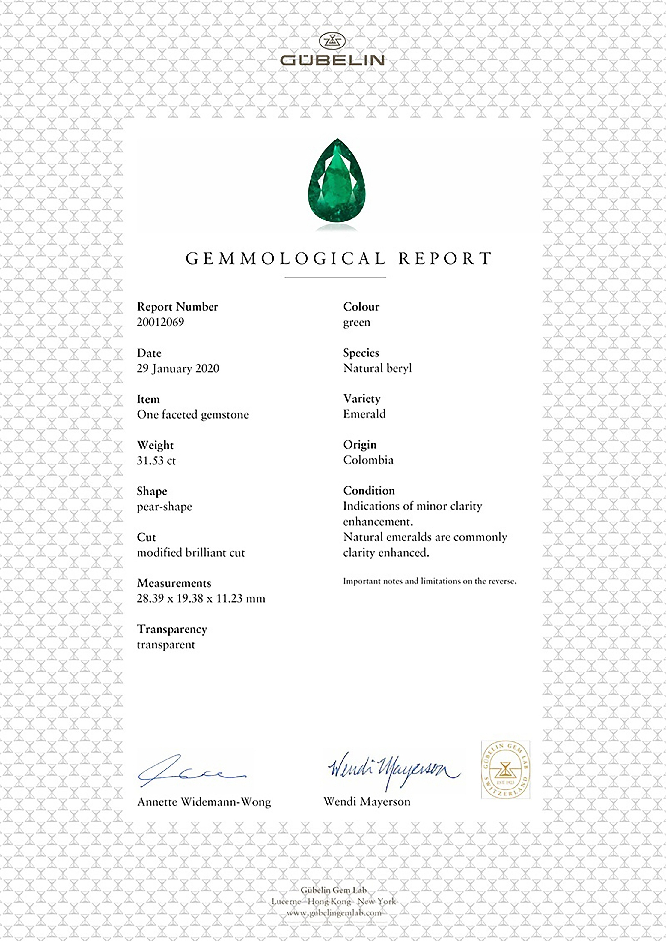 31.46 Ct. Emerald from Colombia