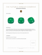 45.96 Ct. Cabochon Emerald from Colombia Appraisal