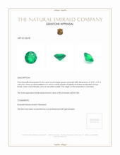 0.36 Ct. Emerald from Colombia Appraisal
