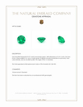 0.57 Ct. Emerald from Colombia Appraisal