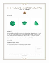 0.47 Ct. Emerald from Colombia Appraisal