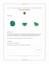 0.37 Ct. Emerald from Colombia Appraisal