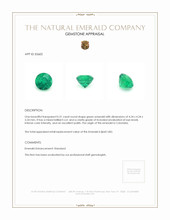 0.31 Ct. Emerald from Colombia Appraisal