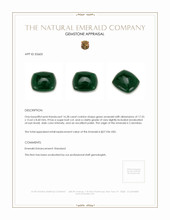 16.28 Ct. Cabochon Emerald from Colombia Appraisal