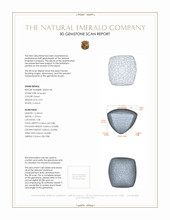 9.37 Ct. Emerald from Colombia 3 D Scan Report