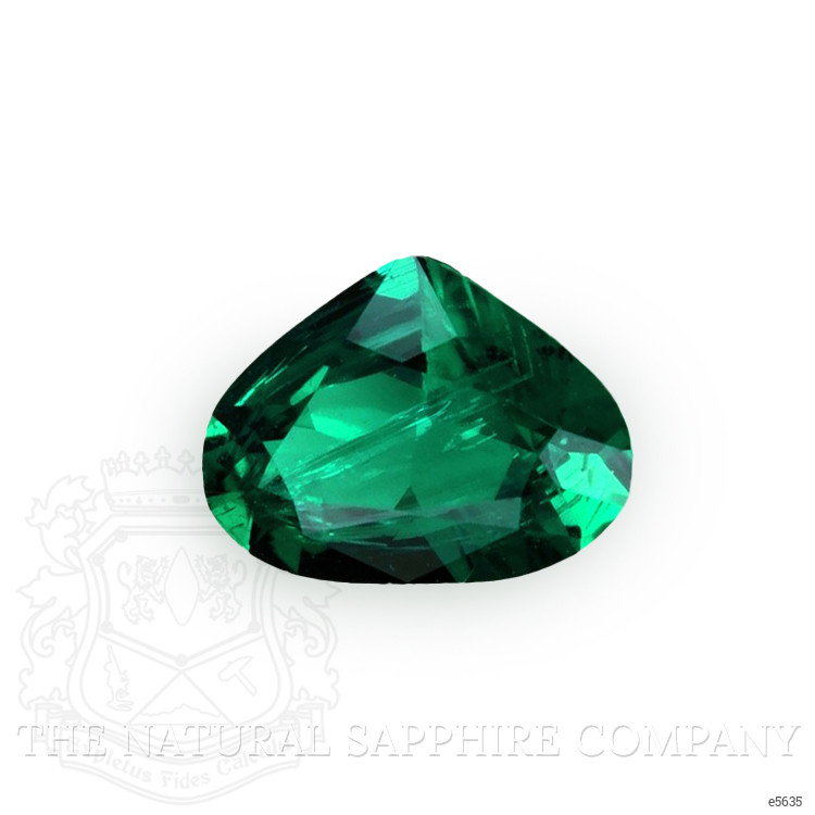 Pave Emerald Ring 0.24 Ct., Platinum 950