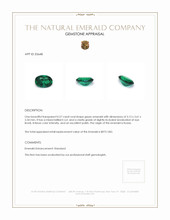 0.27 Ct. Emerald from Russia Appraisal