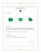 0.23 Ct. Emerald from Russia Appraisal