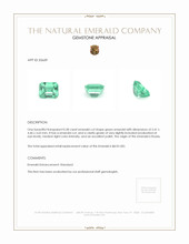 0.58 Ct. Emerald from Russia Appraisal