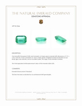 0.88 Ct. Emerald from Zambia Appraisal