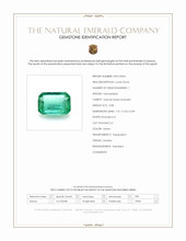0.88 Ct. Emerald from Zambia Scan Report