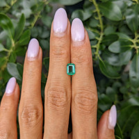 0.88 Ct. Emerald from Zambia Life Style
