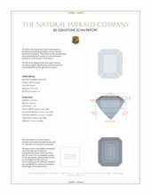 0.84 Ct. Emerald from Russia 3 D Scan Report