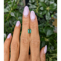 0.88 Ct. Emerald from Zambia Life Style