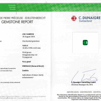 4.66 Ct. Emerald from Zambia Scan Report