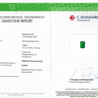 7.84 Ct. Emerald from Zambia Scan Report