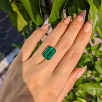 7.84 Ct. Emerald from Zambia Life Style