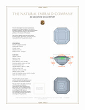 2.93 Ct. Emerald from Colombia 3 D Scan Report