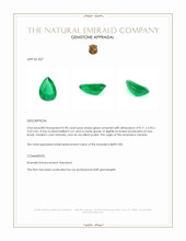 0.98 Ct. Emerald from Zambia Appraisal