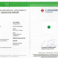 4.23 Ct. Emerald from Colombia Scan Report