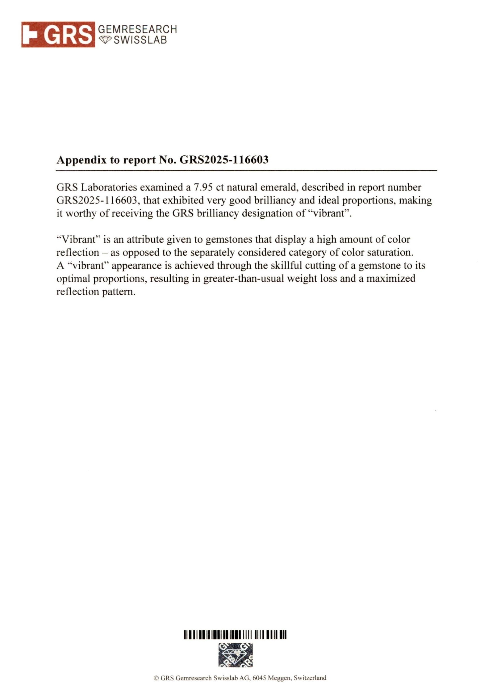 7.95 Ct. Emerald from Colombia