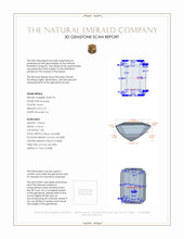 0.73 Ct. Emerald from Zambia 3 D Scan Report