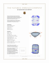 0.73 Ct. Emerald from Zambia 3 D Scan Report