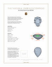 4.17 Ct. Emerald from Zambia 3 D Scan Report