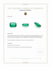 0.68 Ct. Emerald from Zambia Appraisal