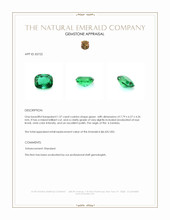 1.37 Ct. Emerald from Zambia Appraisal