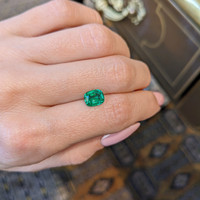 1.37 Ct. Emerald from Zambia Life Style
