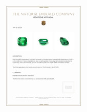 1.46 Ct. Emerald from Zambia Appraisal