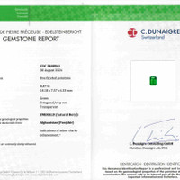 3.57 Ct. Emerald from Afghanistan Scan Report