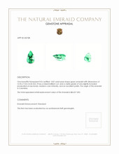 5.82 Ct. Emerald from Colombia Appraisal