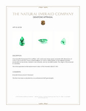 5.82 Ct. Emerald from Colombia Appraisal