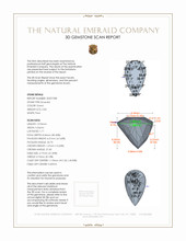 5.82 Ct. Emerald from Colombia 3 D Scan Report