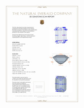 0.69 Ct. Emerald from Zambia 3 D Scan Report
