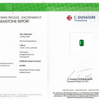 5.89 Ct. Emerald from Zambia Scan Report