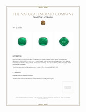 0.85 Ct. Cabochon Emerald from Colombia Appraisal