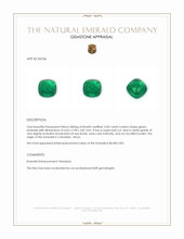 0.85 Ct. Cabochon Emerald from Colombia - Muzo Appraisal