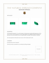 1.31 Ct. Emerald from Colombia Appraisal