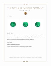 0.85 Ct. Cabochon Emerald from Colombia Appraisal