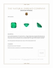 1.09 Ct. Emerald from Colombia Appraisal
